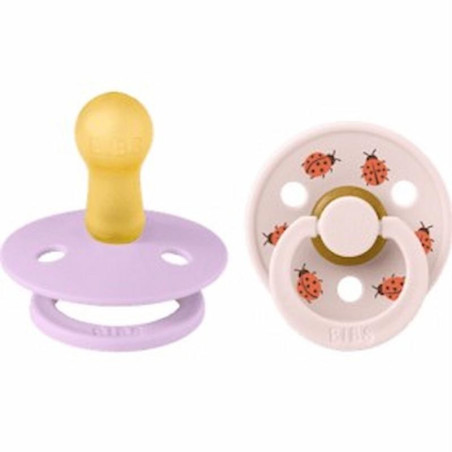BIBS NATURAL RUBBER Lot de 2 Taille 2 (6+ mois)