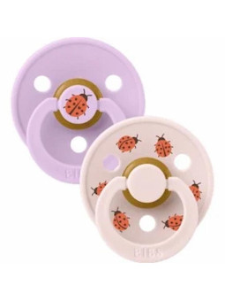 BIBS NATURAL RUBBER Lot de 2 Taille 1 (0+ mois)