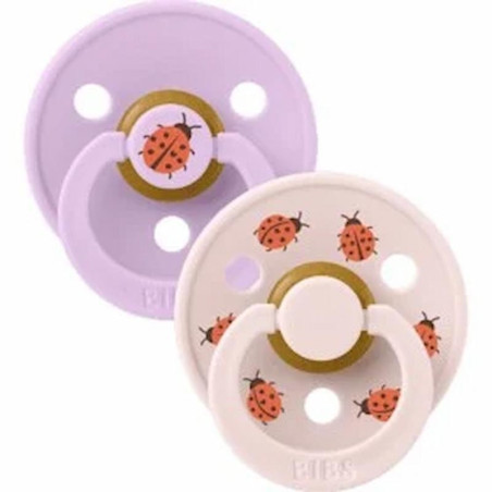BIBS NATURAL RUBBER Lot de 2 Taille 1 (0+ mois)