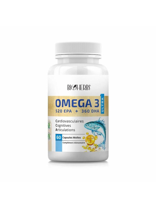 BIOHERBS - OMEGA 3 ULTRA BT 60GELULES