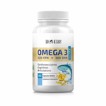 BIOHERBS - OMEGA 3 ULTRA BT 60GELULES