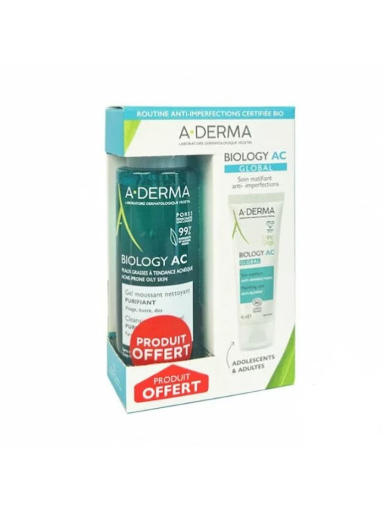 ADERMA BIOLOGY DUO AC GLOBAL + GEL MOUSSANT...