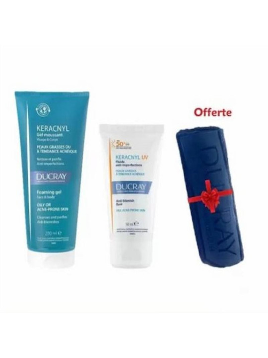DUCRAY KERACNYL GEL + ECRAN + SERVIETTE OFFERTE