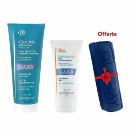 DUCRAY KERACNYL GEL + ECRAN + SERVIETTE OFFERTE