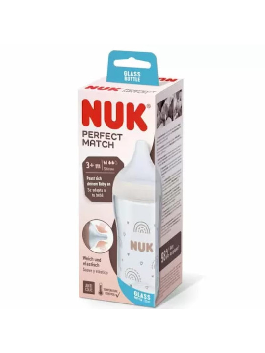 NUK BIBERON PERFECT MATCH  ANTI COLIC 3M+ 230ML...