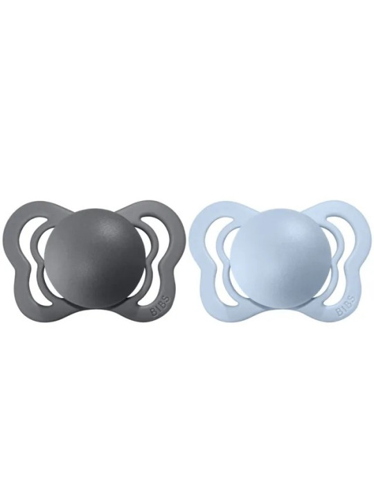 BIBS 1 SUCETTE CLOUD STEEL BLUE SIZE 1