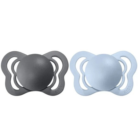 BIBS 1 SUCETTE CLOUD STEEL BLUE SIZE 1