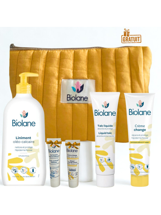 Pack Soins Bébé Biolane + Trousse Offerte