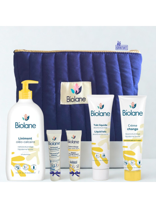 Pack Soins Bébé Biolane + Trousse Offerte