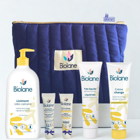 Pack Soins Bébé Biolane + Trousse Offerte