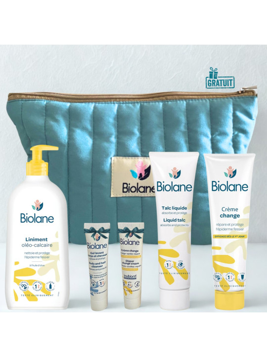 Pack Soins Bébé Biolane + Trousse Offerte