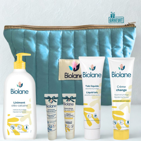 Pack Soins Bébé Biolane + Trousse Offerte