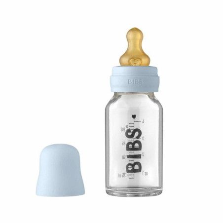 Biberon en Verre BIBS Baby Blue 110 ml