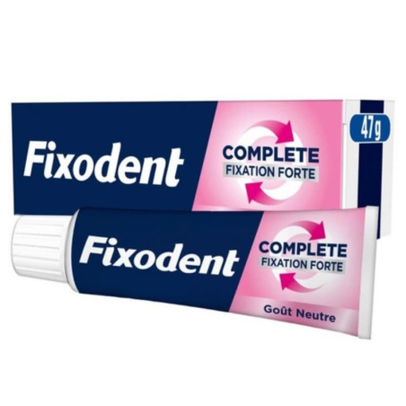 FIXODENT CREME ADHESIVE EXTRA FORTE FIXATIFS NEUTRAL 47G