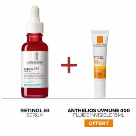LA ROCHE POSAY COFFRET RETINOL B3 Serum + UVMUNE 400 Fluide Invisible 15ML OFFERT