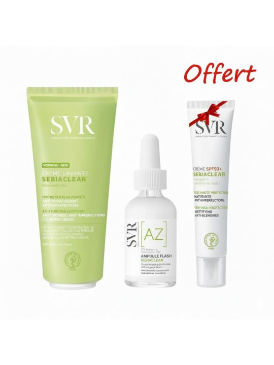 SVR PACK SEBIACLEAR Ampoule Flash + CREME...