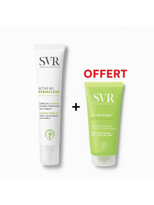 SVR sebiaclear active gel 40ml + GEL MOUSSANT...