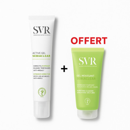 SVR sebiaclear active gel 40ml + GEL MOUSSANT SEBIACLEAR OFFERT