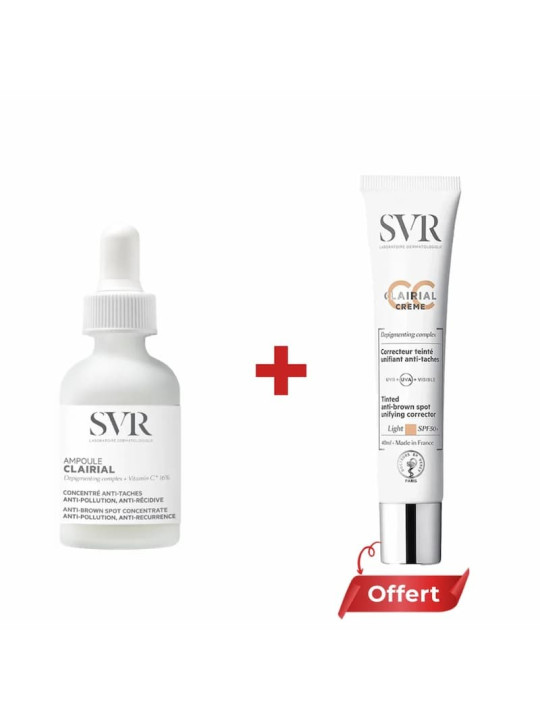 SVR COFFRET CLAIRIAL AMPOULE + CLAIRIAL CC...
