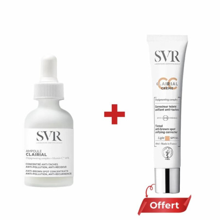 SVR COFFRET CLAIRIAL AMPOULE + CLAIRIAL CC Creme LIGHT SPF50+ OFFERTE - BF 2025