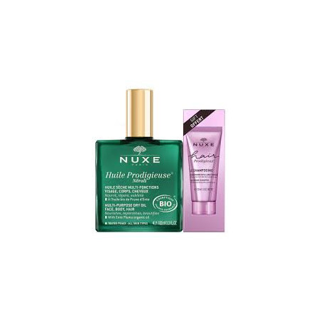 Huile Prodigieuse néroli 100ml + Hair prodigieux shampoing offert