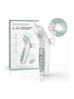 ASPIRATEUR NASAL BÉBÉ 2-EN-1 MOMCOZY AVEC SPRAY
