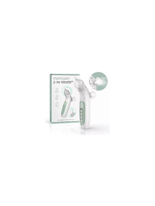 ASPIRATEUR NASAL BÉBÉ 2-EN-1 MOMCOZY AVEC SPRAY