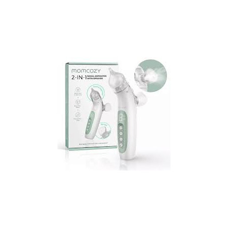 ASPIRATEUR NASAL BÉBÉ 2-EN-1 MOMCOZY AVEC SPRAY