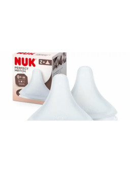 NUK PERFECT MATCH TETINE SILICONE 2 PIECES S 0+M