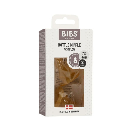 BIBS – Tétines pour Biberon à Débit Rapide, Set de 2 Pièces