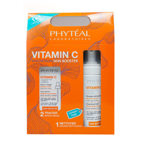 PHYTEAL – Coffret Vitamine C : Sérum + Mousse Nettoyante Offerte