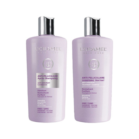 Routine Anti-Pelliculaire LORAMEL – Shampoing + Après-Shampoing