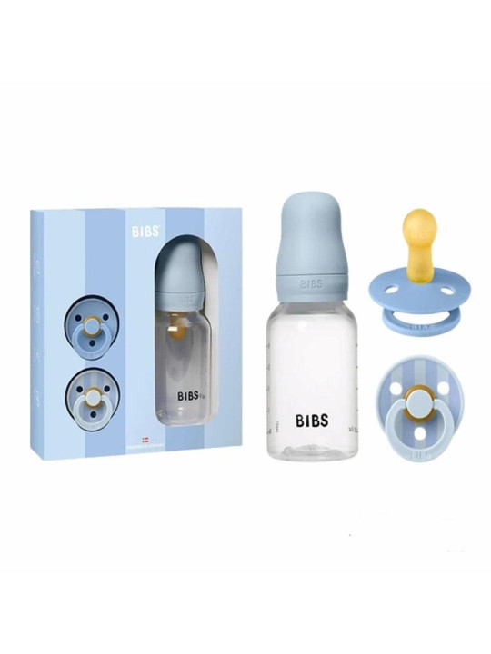 BIBS Pack Biberon+2 Sucettes BLEU