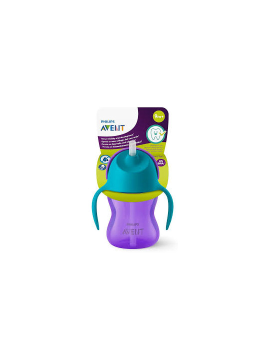 AVENT tasse avec  paille FILLE 200ml 9 m+...