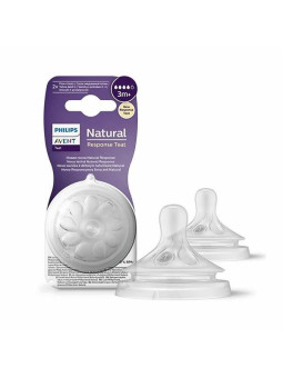 AVENT - LOT DE 2 TETINES NATURAL RESPONSE +3MOIS SCY964/02