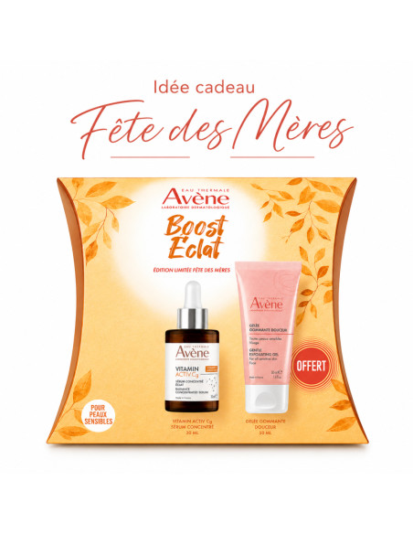 AVENE - COFFRET ECLAT : SERUM VITAMIN ACTIV Cg + GELEE GOMMANTE DOUCEUR 50ML OFFERTE