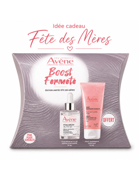 AVENE - COFFRET BOOST FERMETE : SERUM HYALURON ACTIV B3 + GELÉE GOMMANTE DOUCEUR 50ML OFFERTE