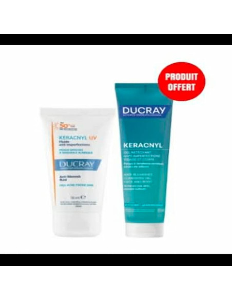 Ducray Keracnyl Uv spf 50+ + Keracnyl gel 100 ml Offert
