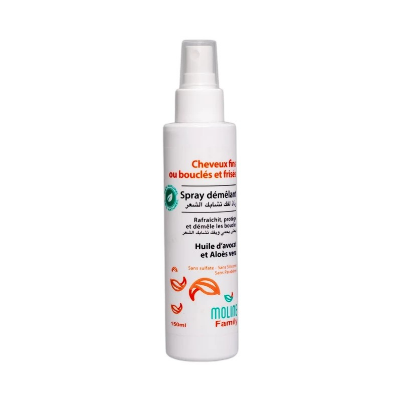 MOLINE Spray Démêlant Cheveux Huile d Avocat 150ml