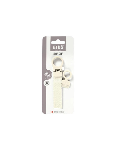 BIBS Loop Universal Pacifier Clip Ivory