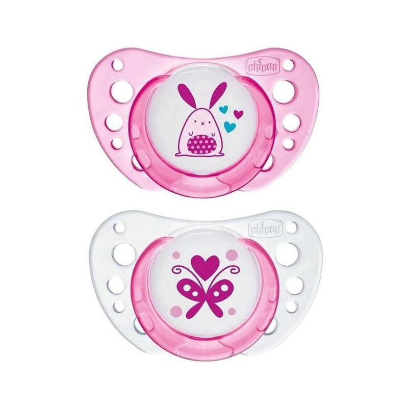 CHICCO SUCETTE PHYSIO AIR ROSE 0-6M 2PCS 8709