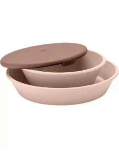 Set Repas Assiette & Bol Bibs - Blush