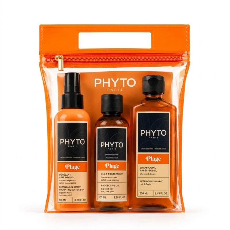PHYTO Trousse Plage – Shampooing, Huile de...