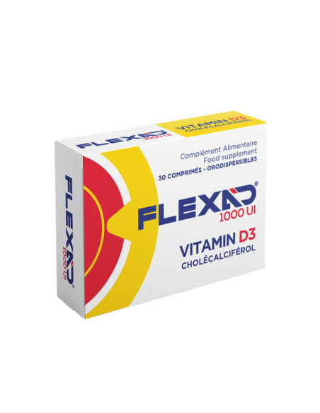 FLEXAD 1000 UI VITAMINE D3 30 COMPRIMES