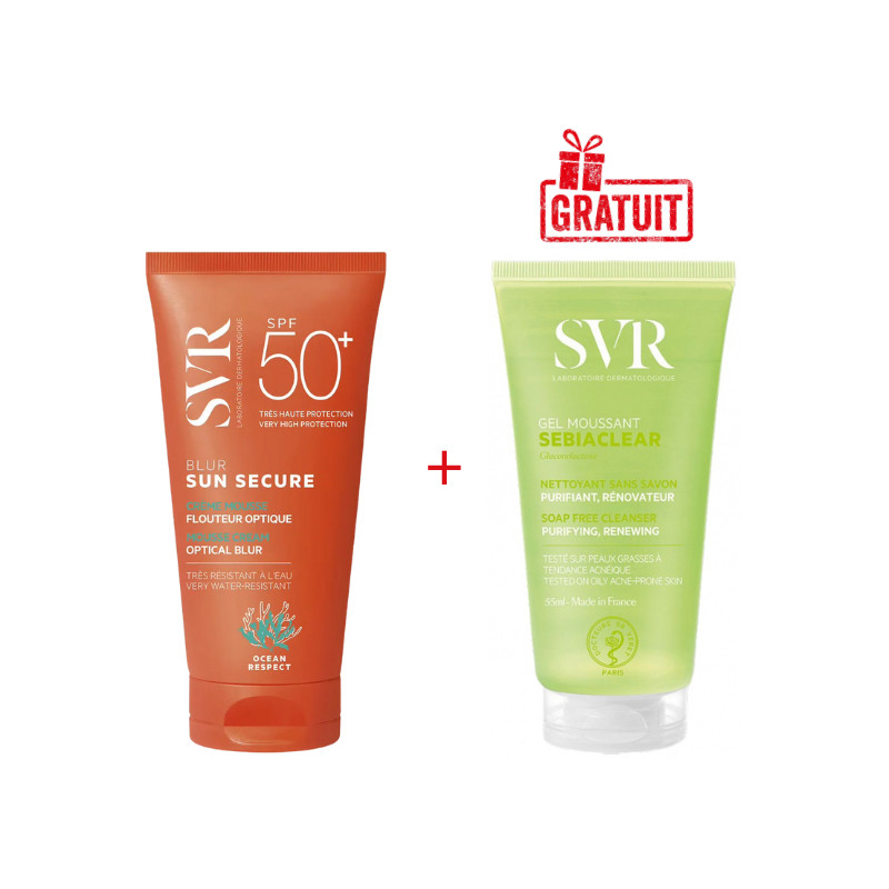 SVR SUN SECURE BLUR SPF50+ 50ML+SEBIACLEAR GEL...