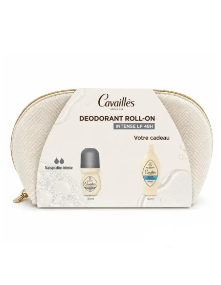 ROGÈS CAVAILLÈS TROUSSE DÉODORANT ROLL ON INTENSE LP 50ML + GEL INTIME ANTI BACTERIEN 50ML
