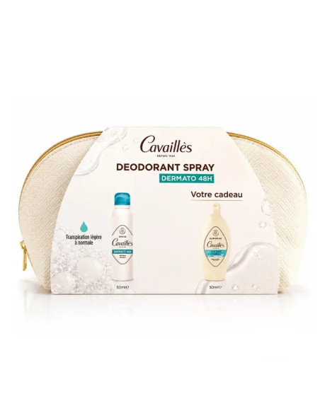 ROGÈS CAVAILLÈS TROUSSE DÉODORANT DERMATO SPRAY + GEL INTIME ANTI BACTERIEN 50ML