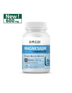BIOHERBS Magnesium Bisglycinate + Vitamine B6 60 Gelules