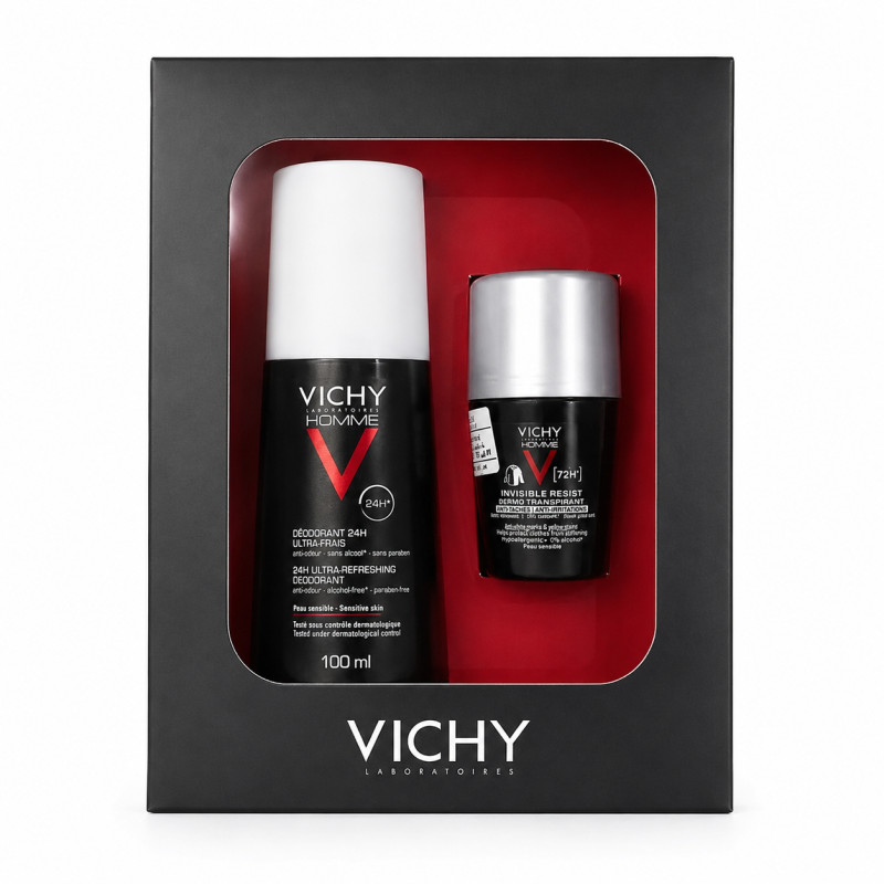 VICHY COFFRET HOMME 72H NOIR