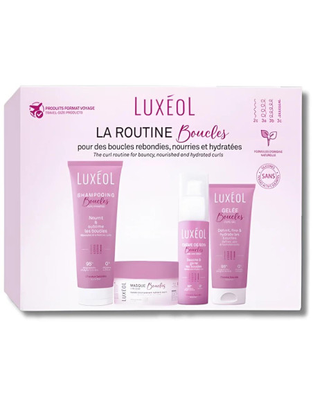 LUXEOL COFFRET ROUTINE BOUCLES FORMAT VOYAGE